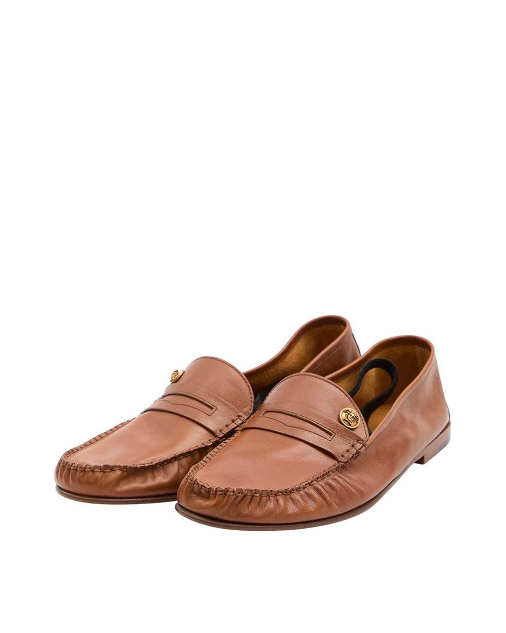 Versace Brown Medusa Loafers