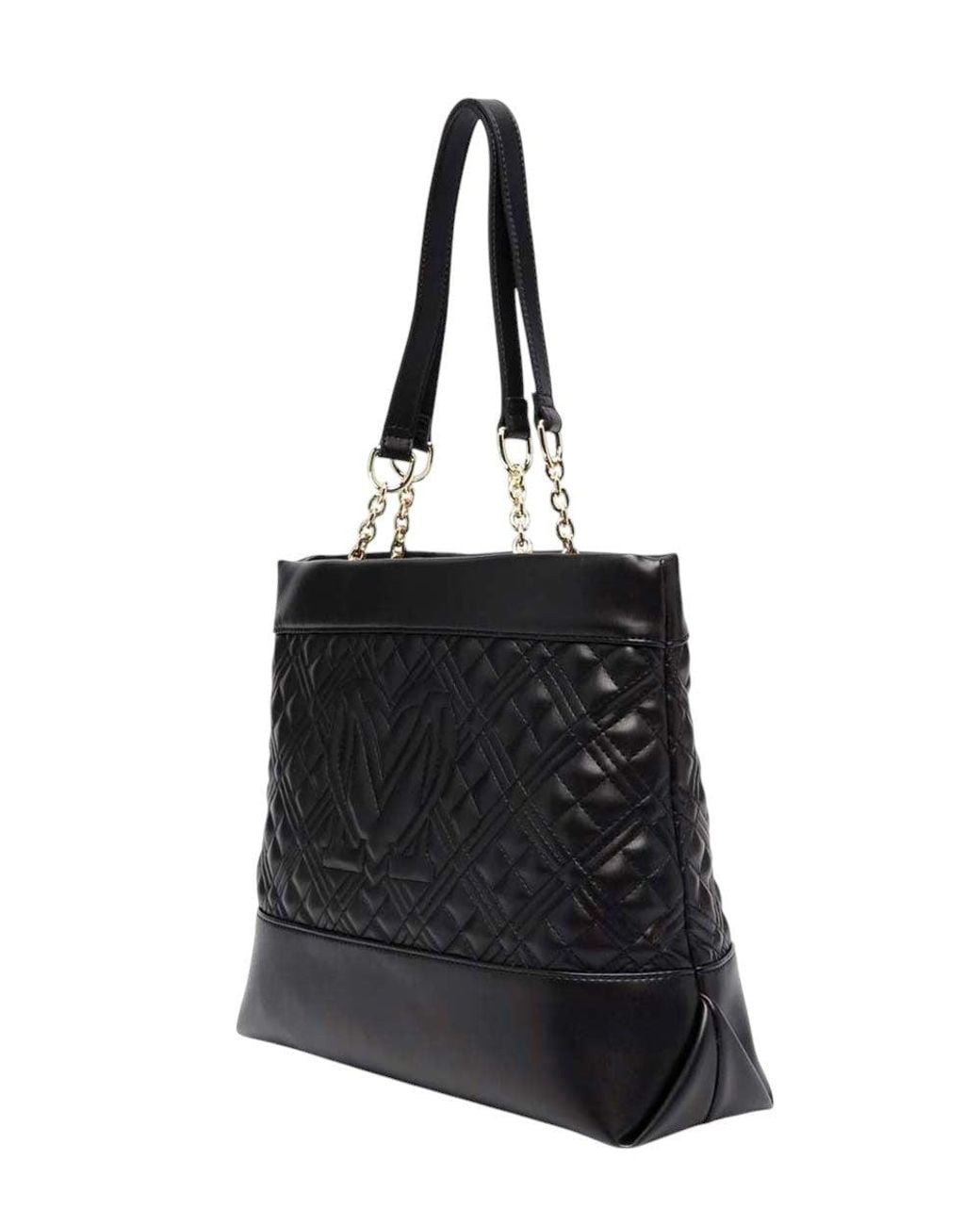 Love Moschino Black Logo Large Tote