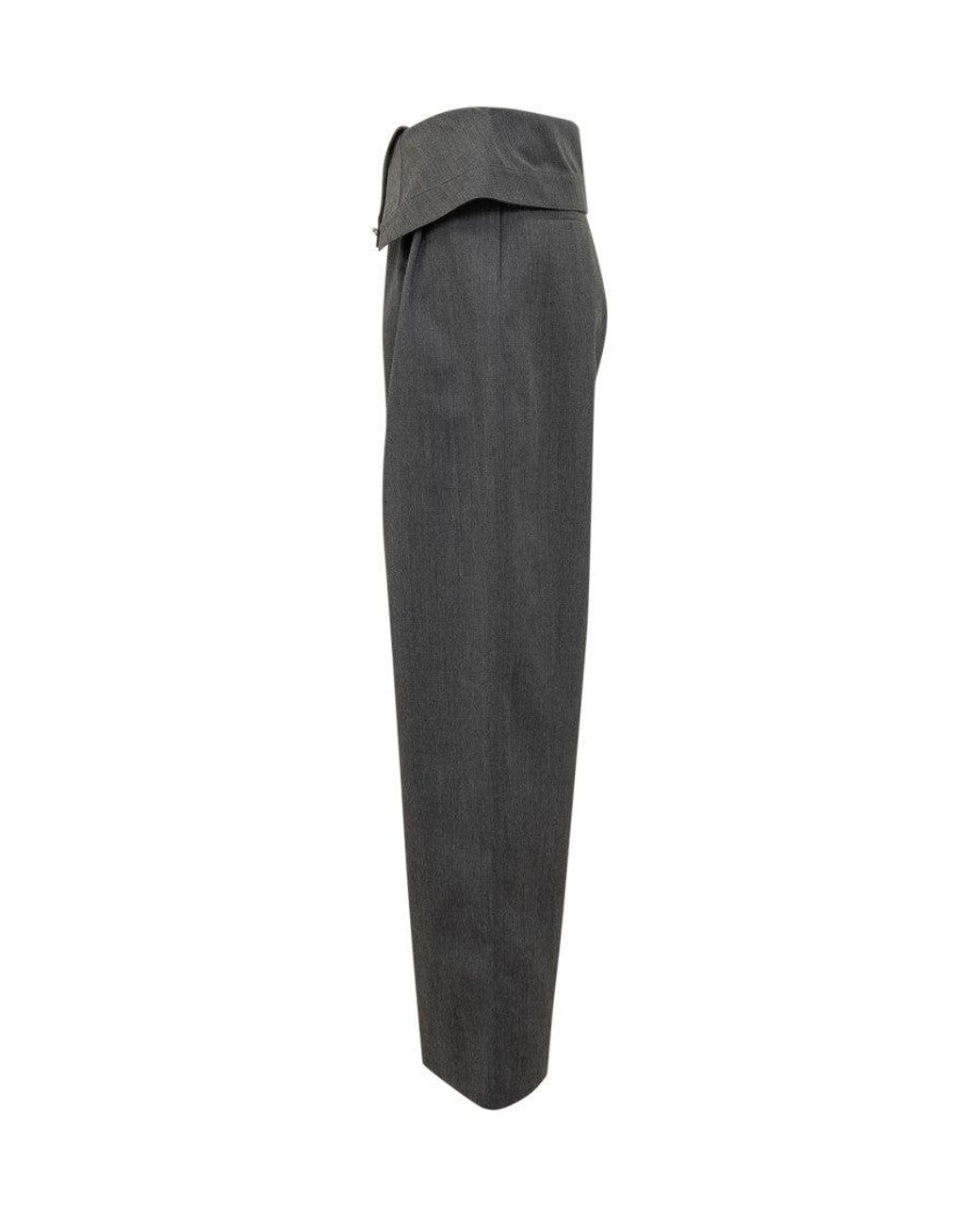 J.W. Anderson Gray Wide Leg Flat Front Pants