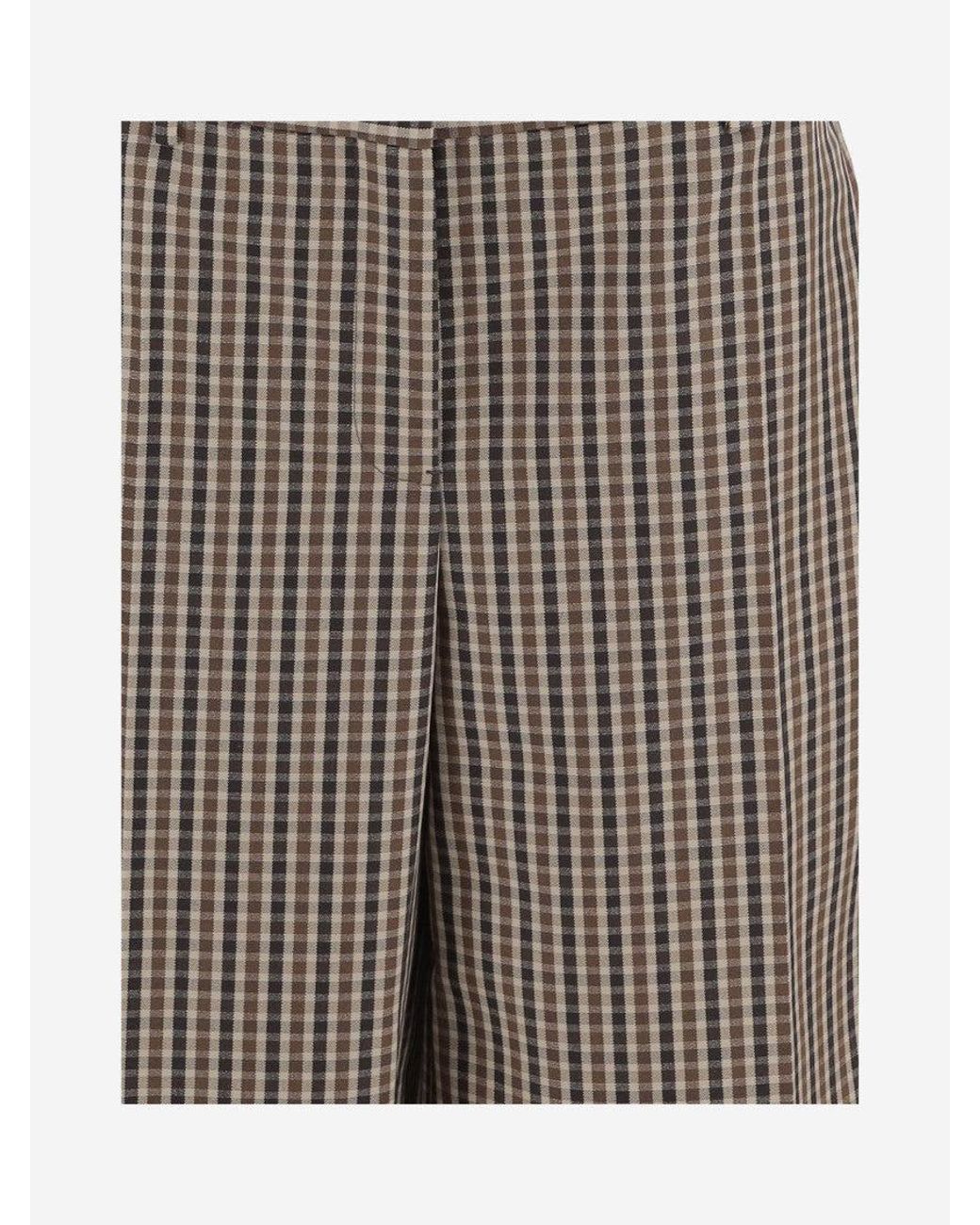 Jil Sander Gray Wool Short Pants