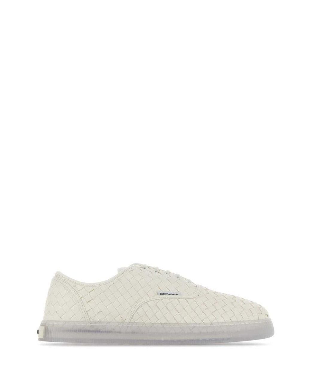 Bottega Veneta White Off Logo Sneakers for men