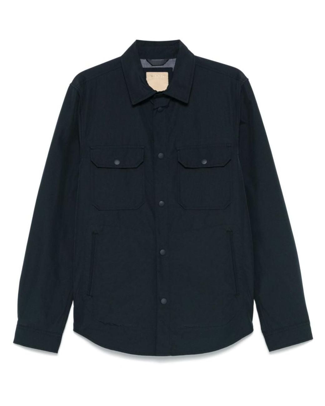 Woolrich Blue Cotton Shirt for men