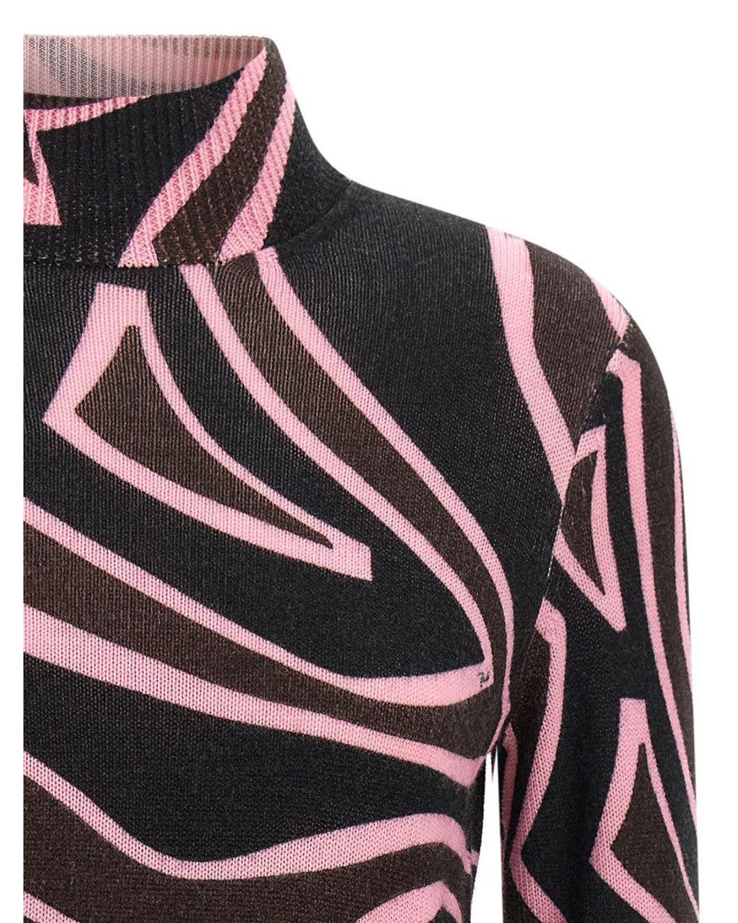 Emilio Pucci Black 'Labirinto' Sweater