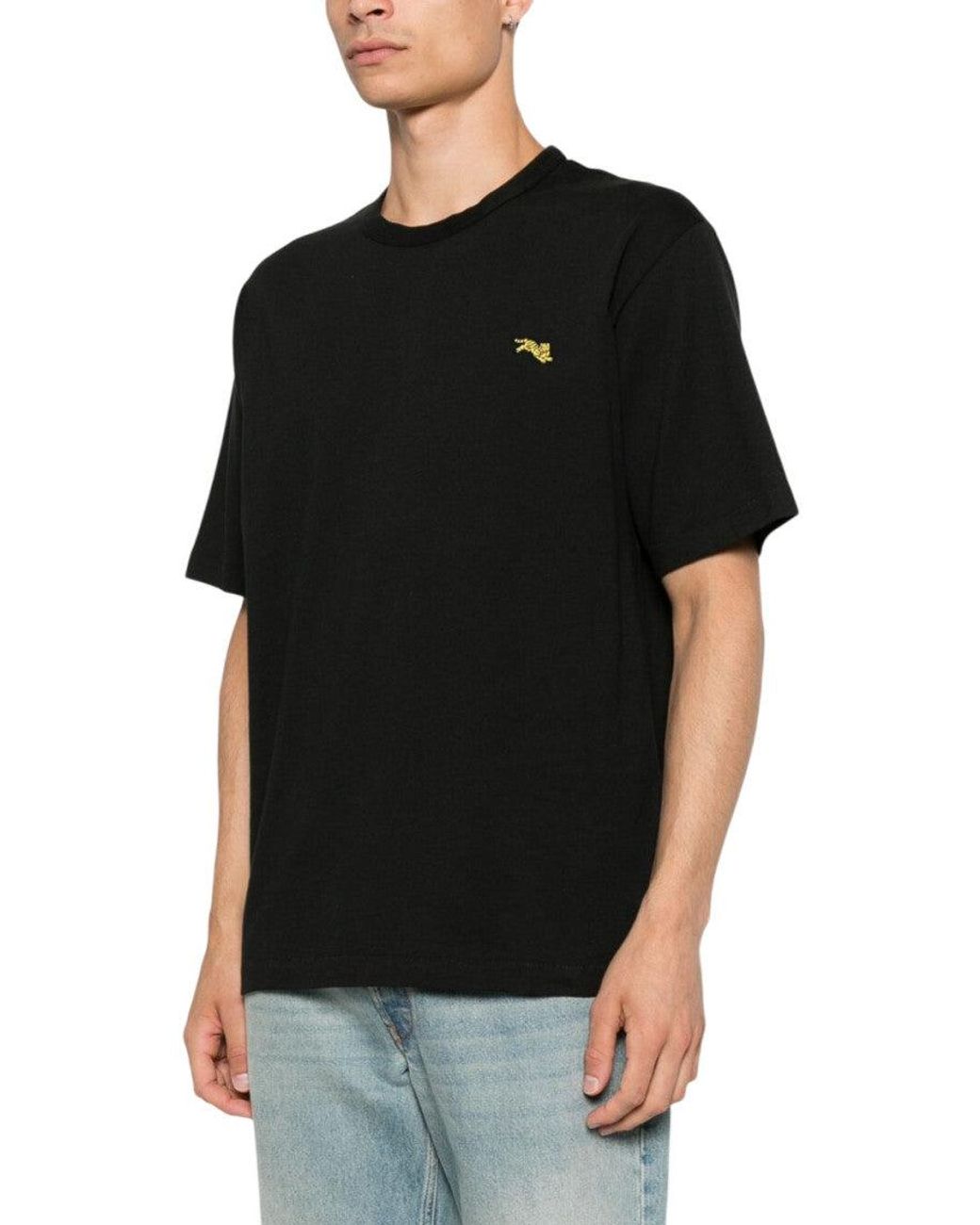 KENZO Black Gots Cotton T-Shirt for men