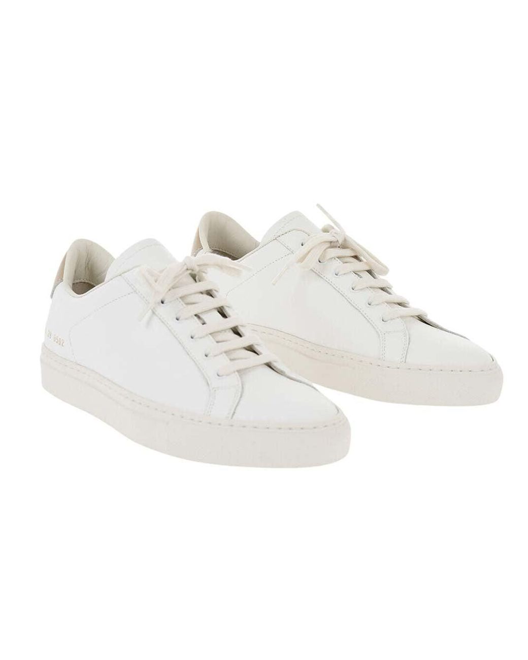 Common Projects White Low Hammered Sneakers for men