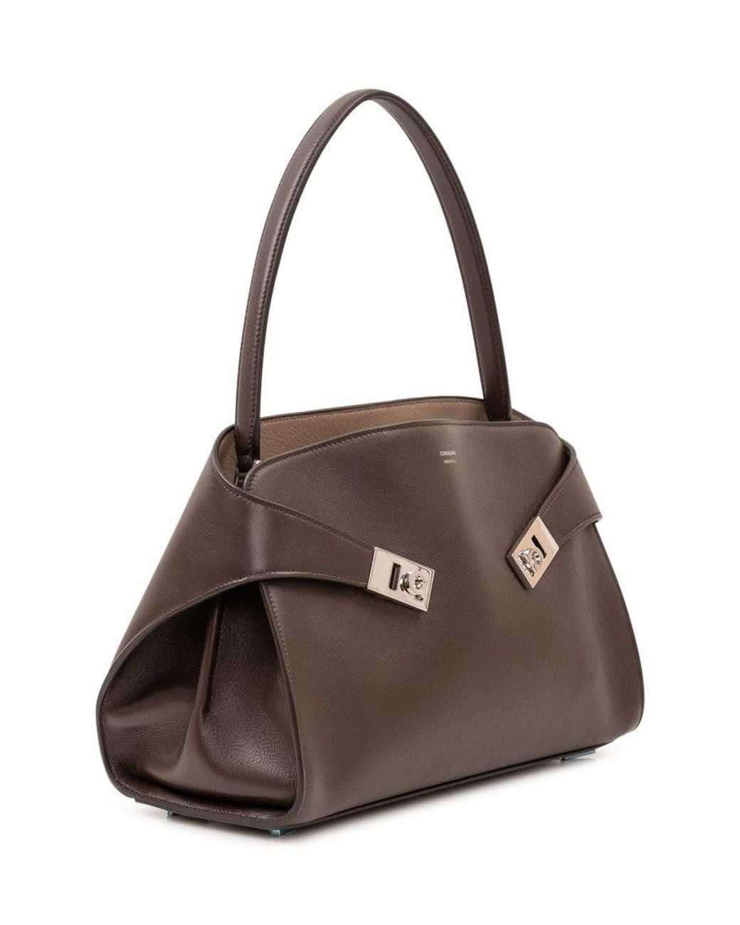 Ferragamo Brown Mini Hug Shoulder Bag