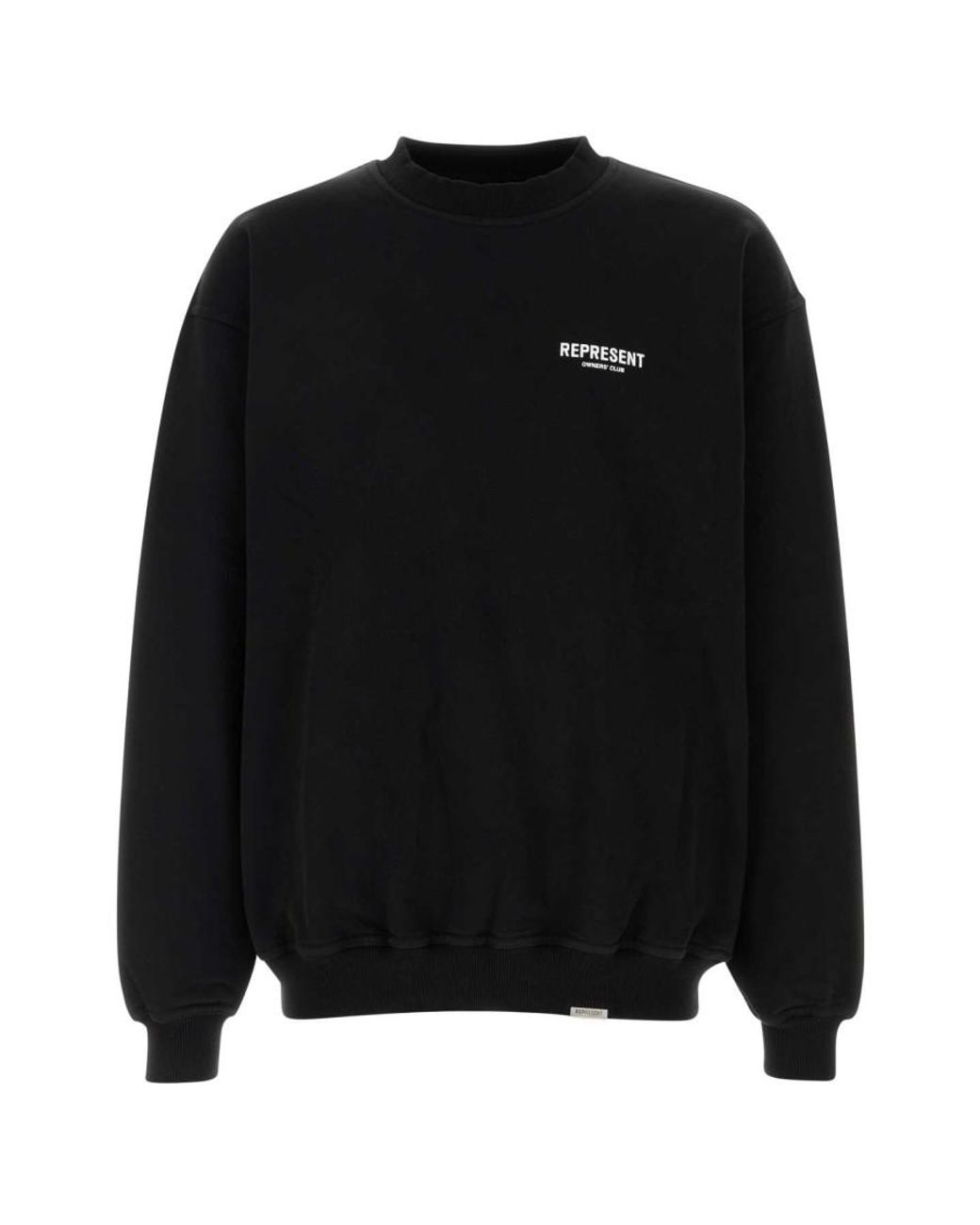 Represent Black Sweatshirt With Logo for men