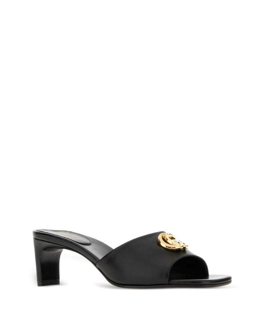Gucci Black Logo Heels