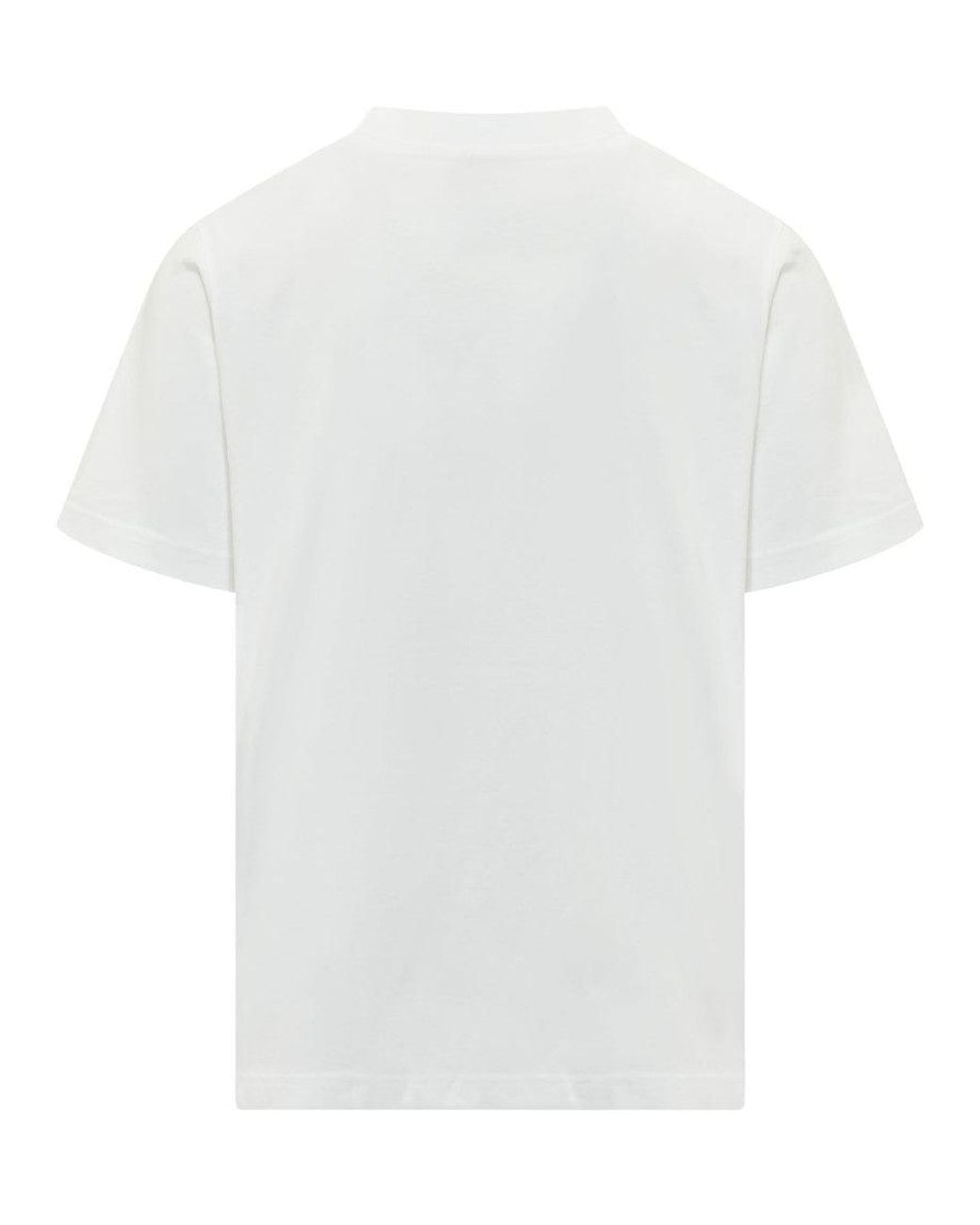 Casablanca White Crew Neck T-Shirt for men
