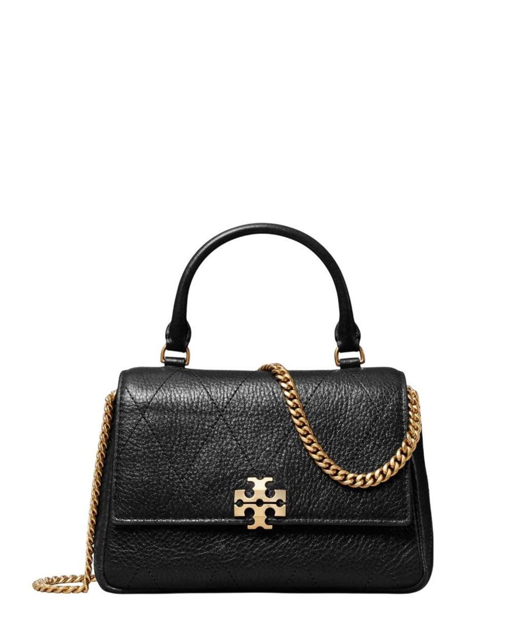 Tory Burch Black Charlie Convertible Mini Satchel