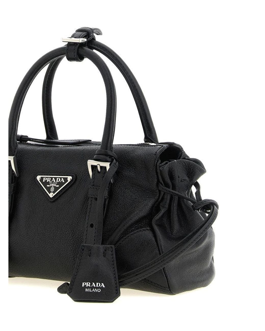 Prada Black Bonnie Small Satchel