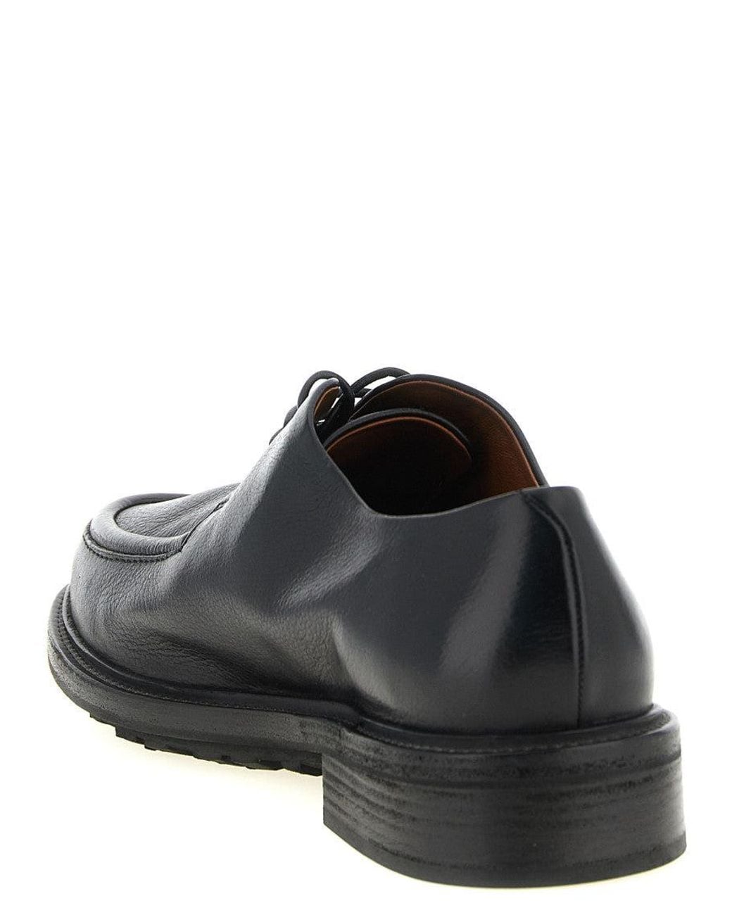 Marsèll Black Leather Lace-Up Shoes for men