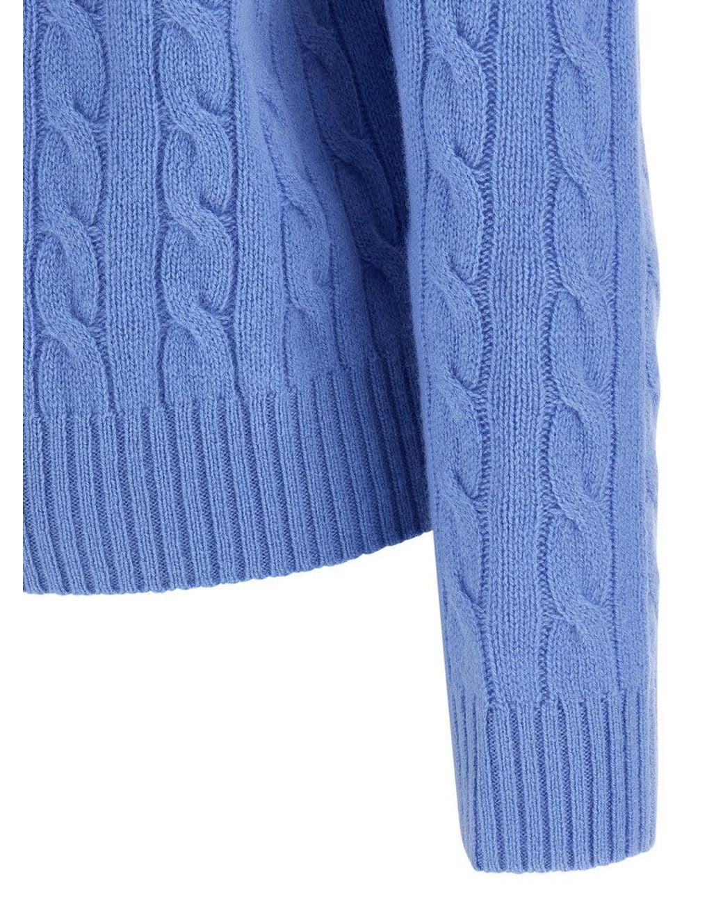 Polo Ralph Lauren Blue Crewneck Logo Sweater