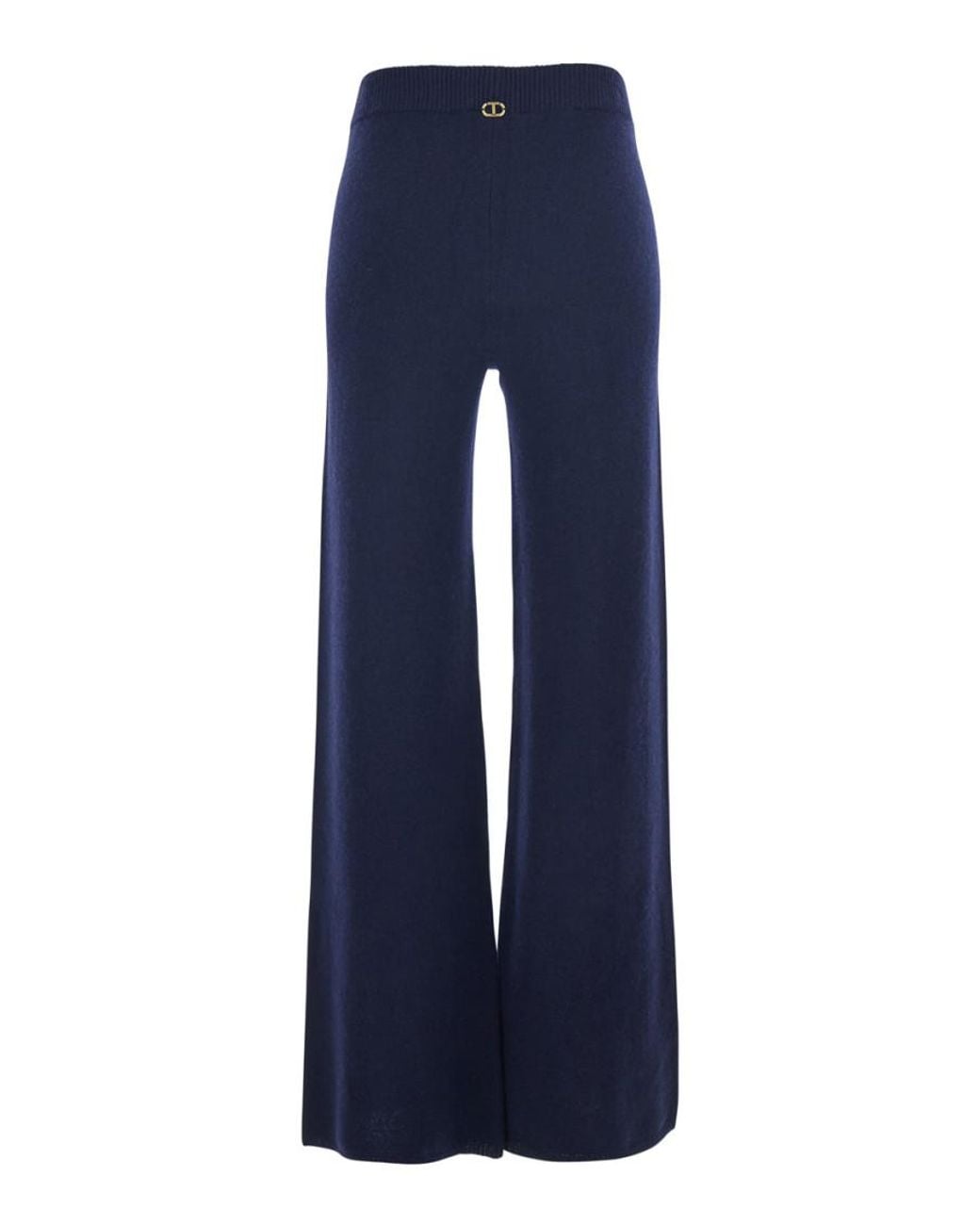 Twinset Blue Relaxed Drawstring Pants