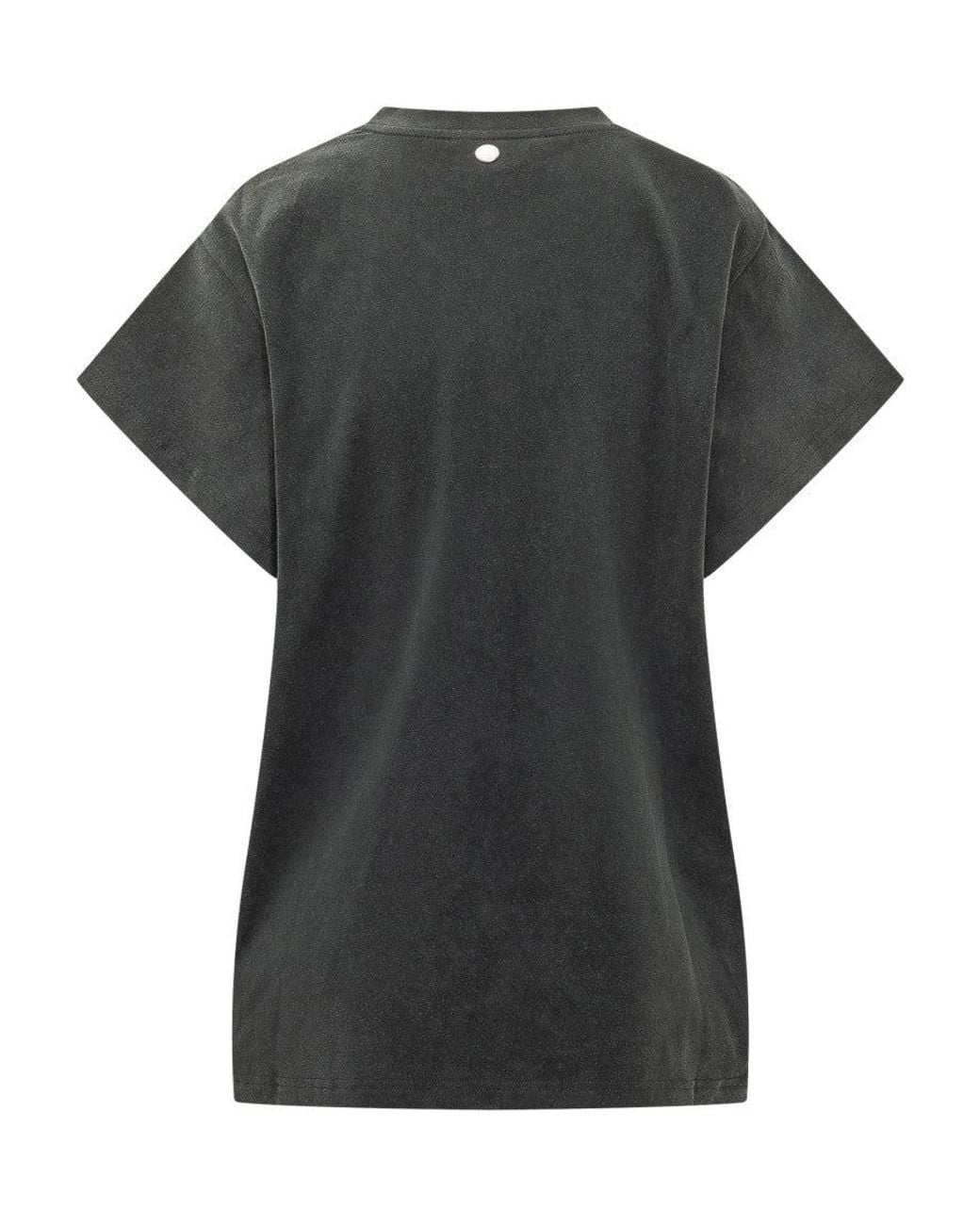 Stella McCartney Black Lace Insert T-Shirt
