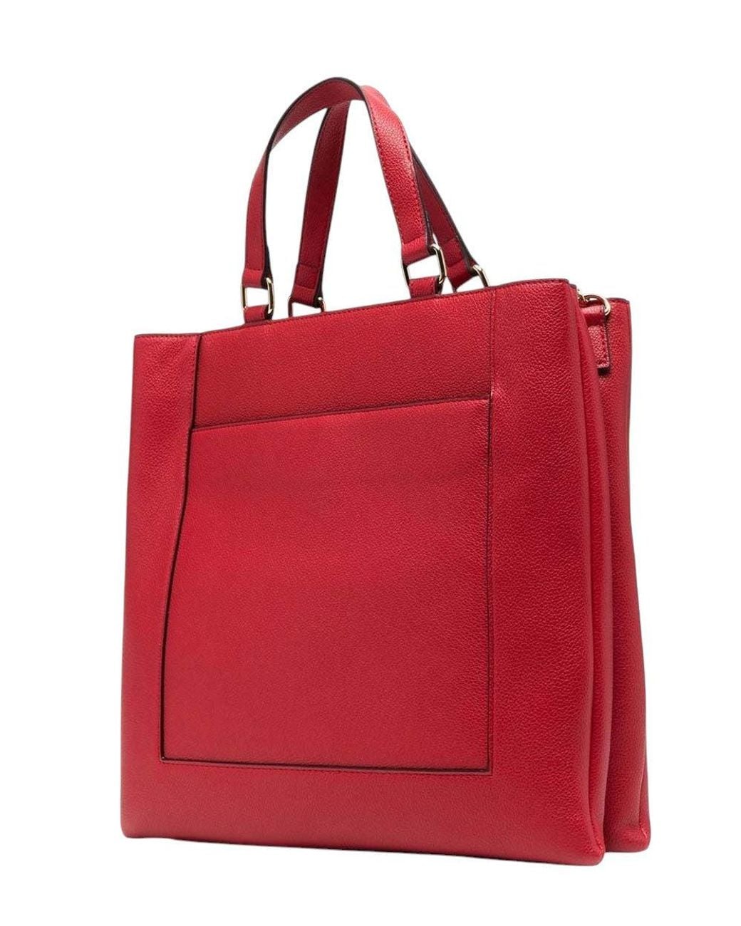 Love Moschino Red Logo Large Tote