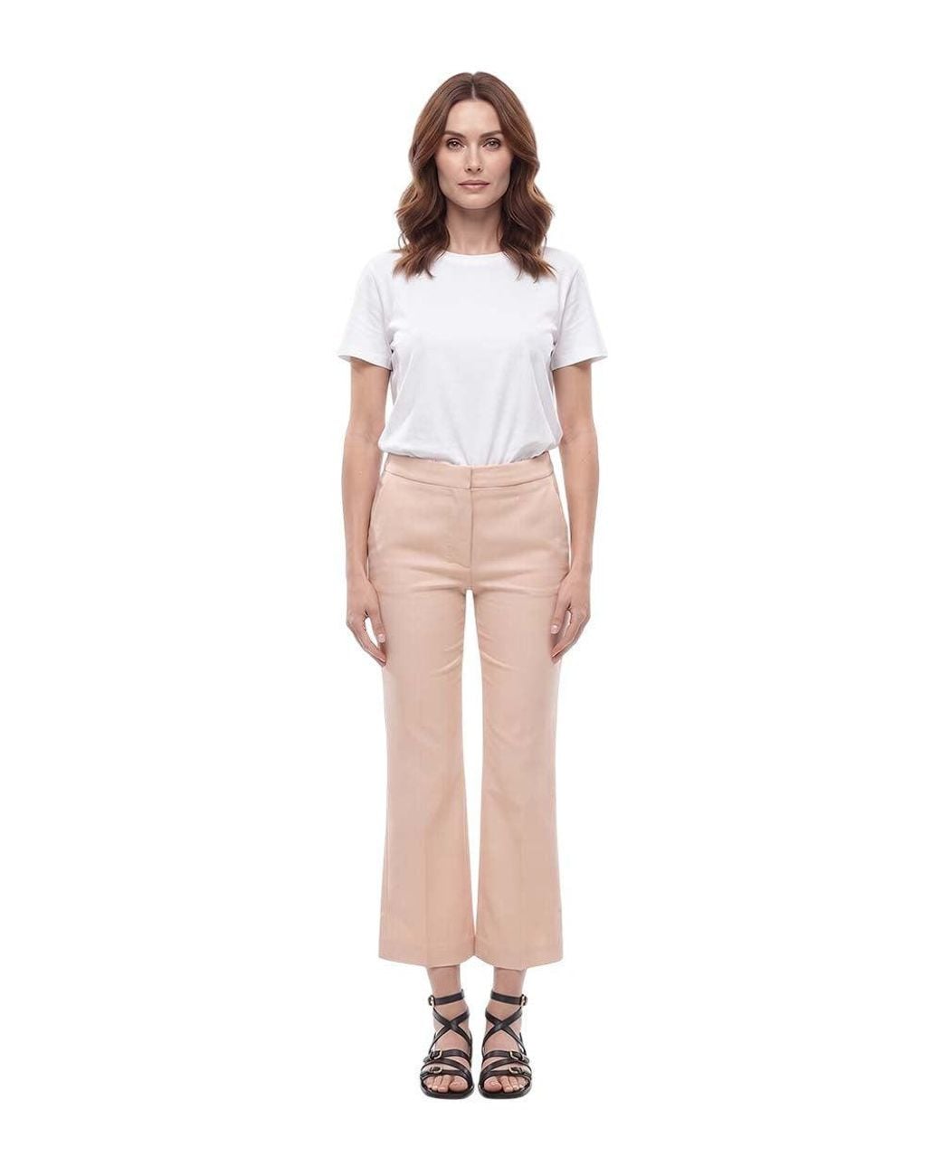 Stella McCartney Pink Light Bootcut Flat Front Pants