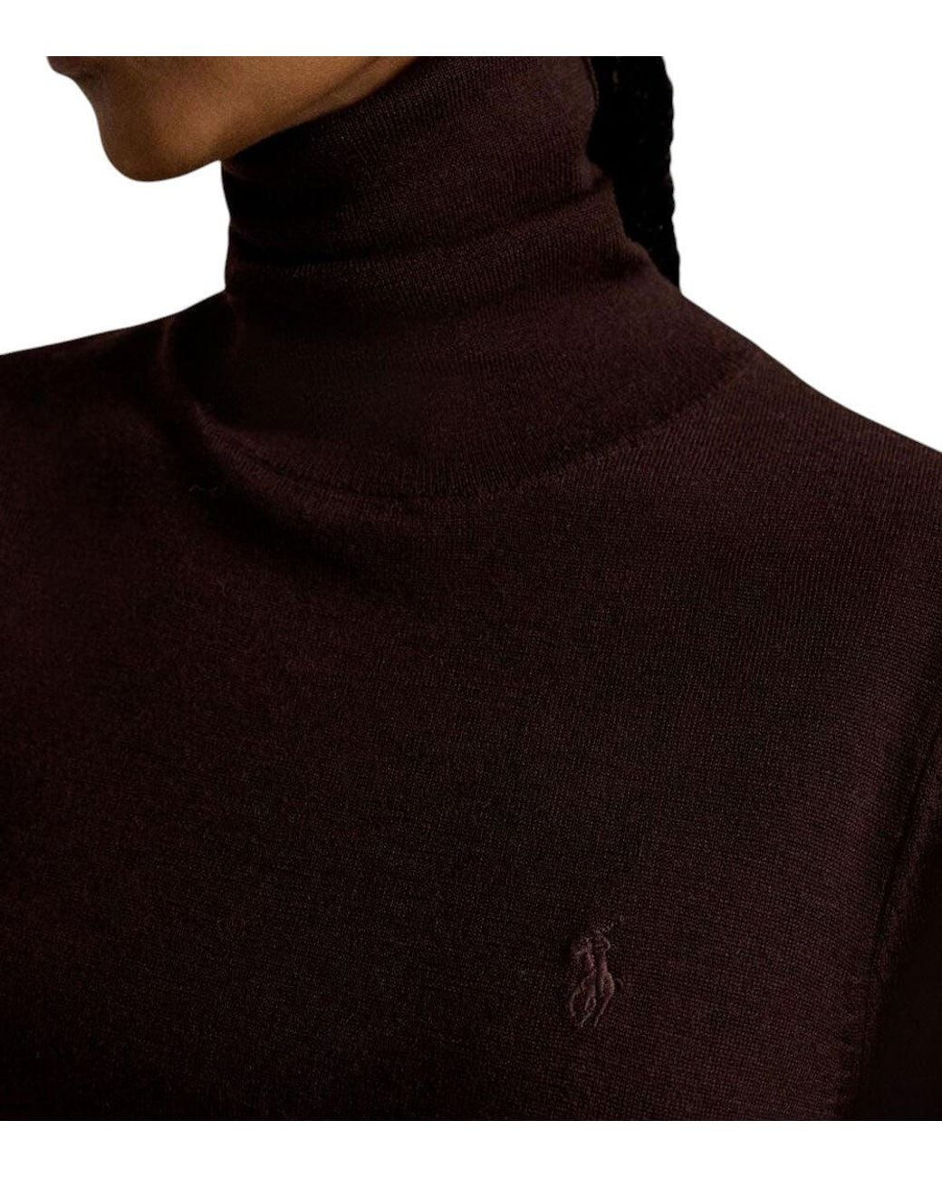 Polo Ralph Lauren Red Knitted Turtle Neck Sweater