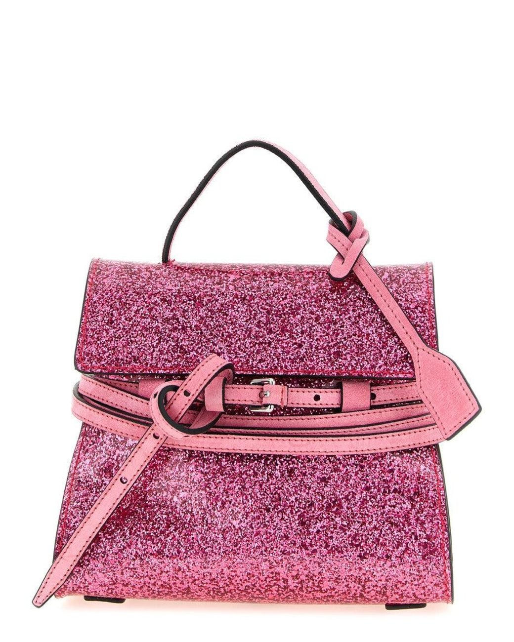 Moschino Pink Tie Me Small Satchel