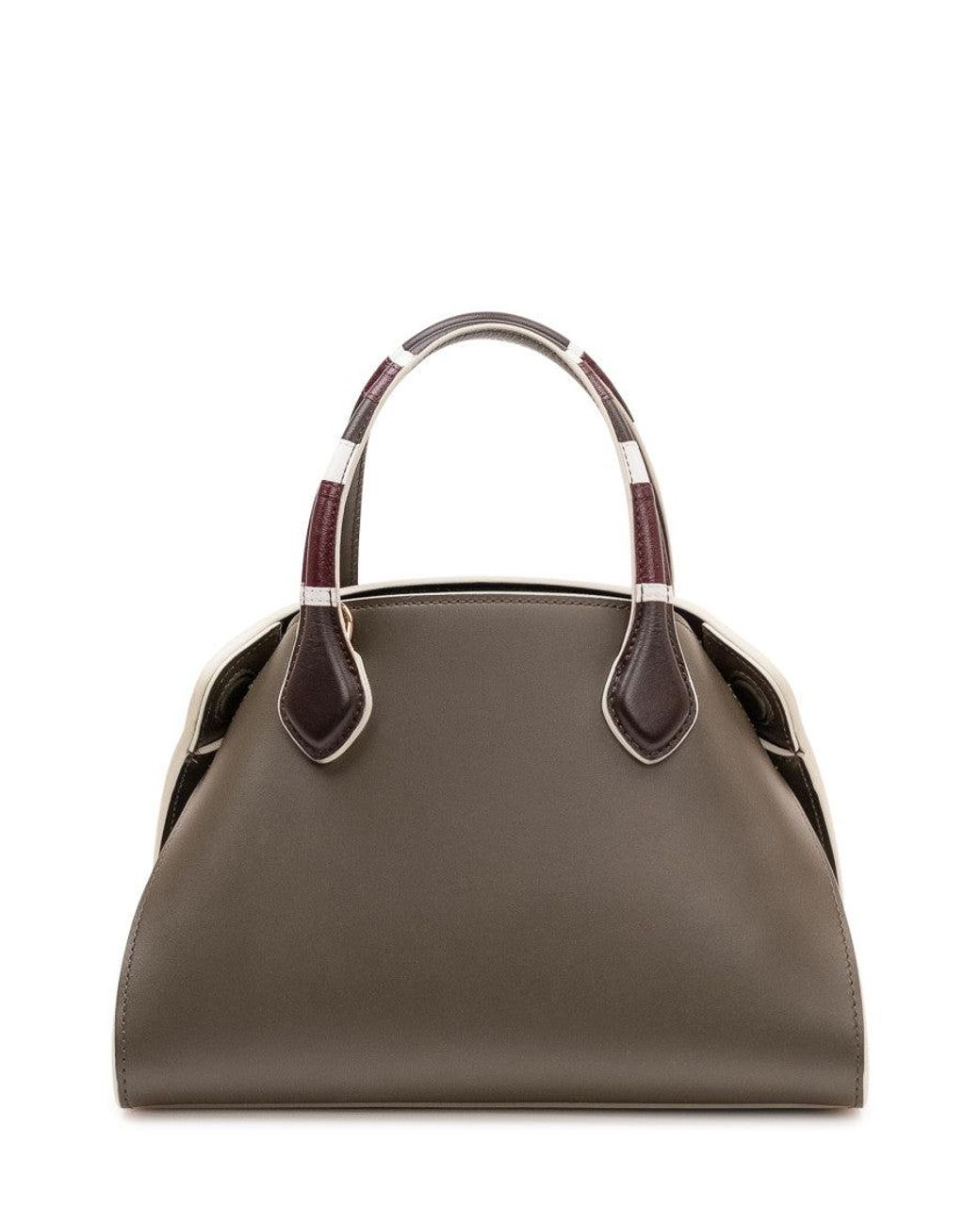 Marni Brown Overlap Small Satchel