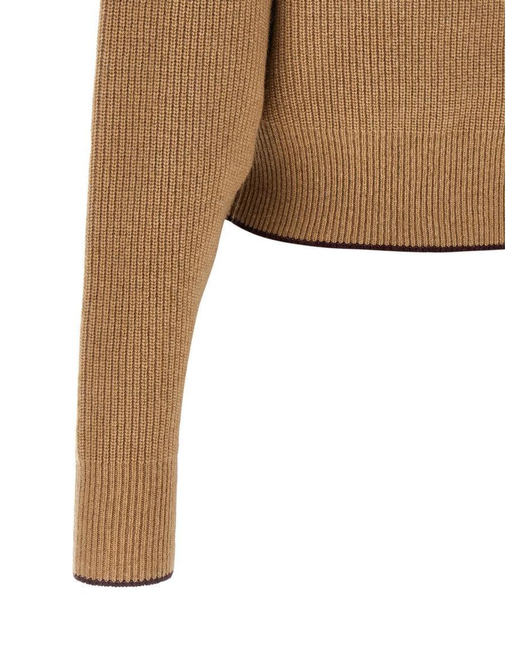 Chloé Natural Heart Intarsia Sweater
