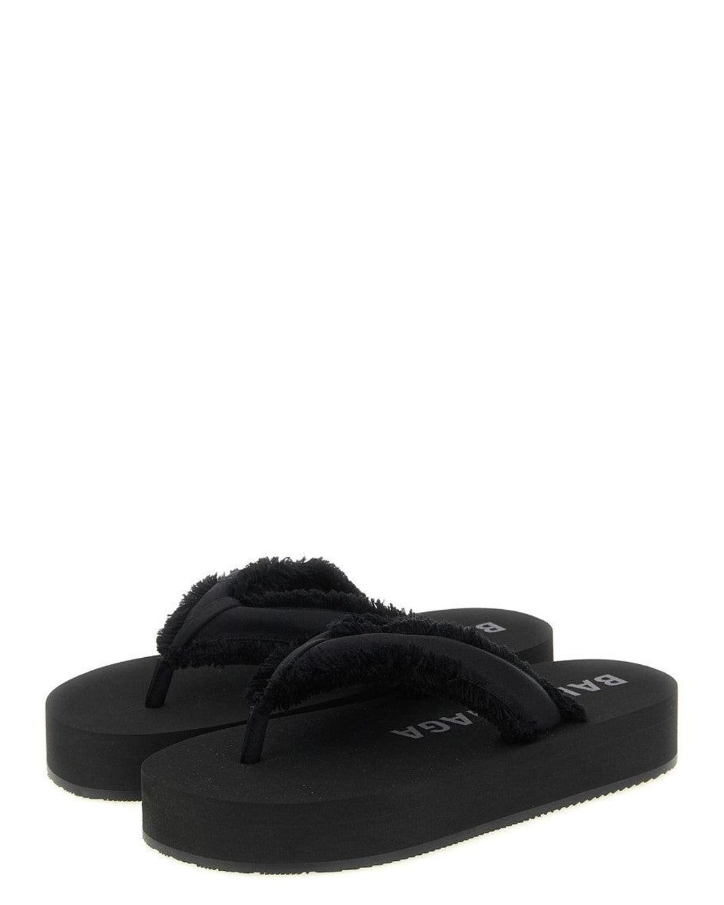 Balenciaga Black 'Jet Lag' Sandals