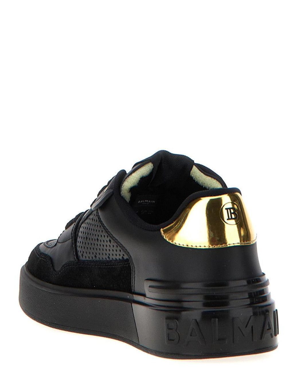 Balmain Black B-Court Flip Sneaker