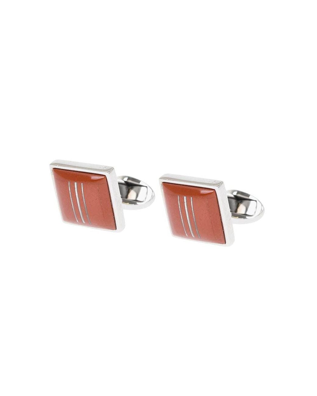 Corneliani White Enameled Cufflinks for men
