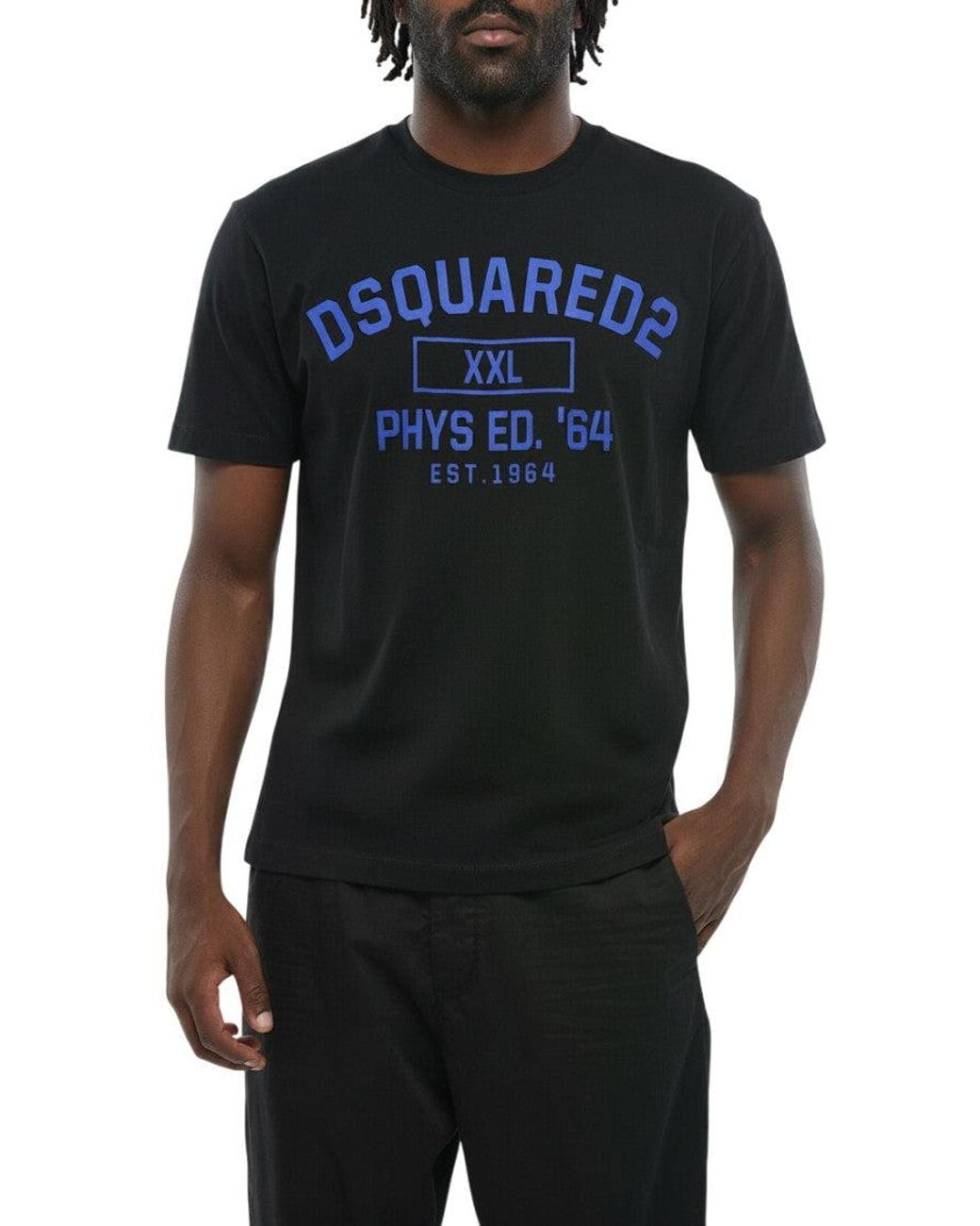 DSquared² Black Regular Logo T-Shirt for men