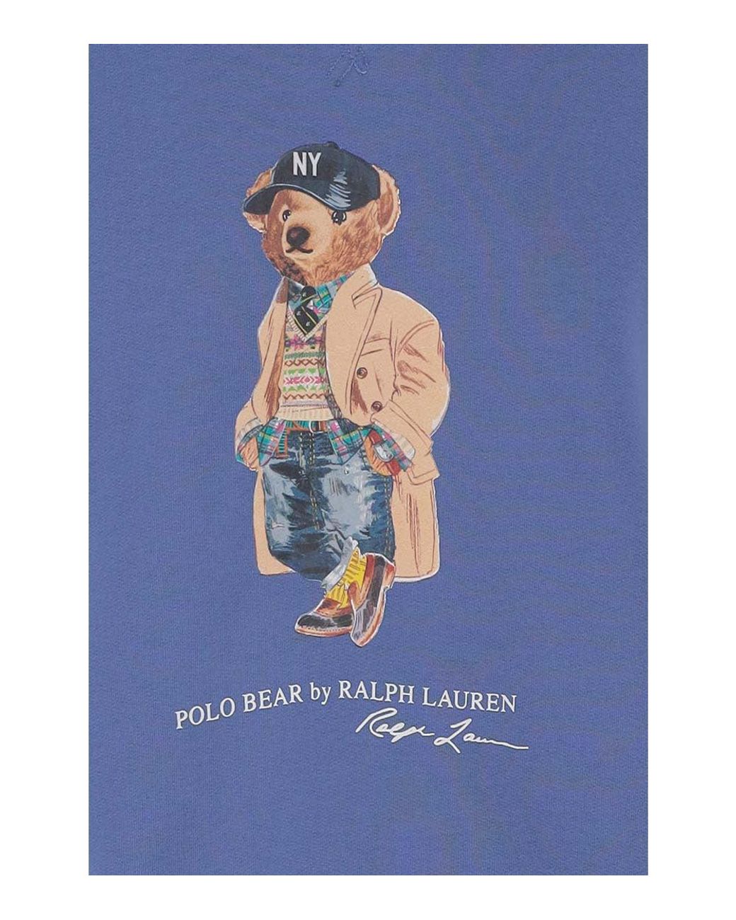 Polo Ralph Lauren Blue Graphic Print Sweatshirt for men