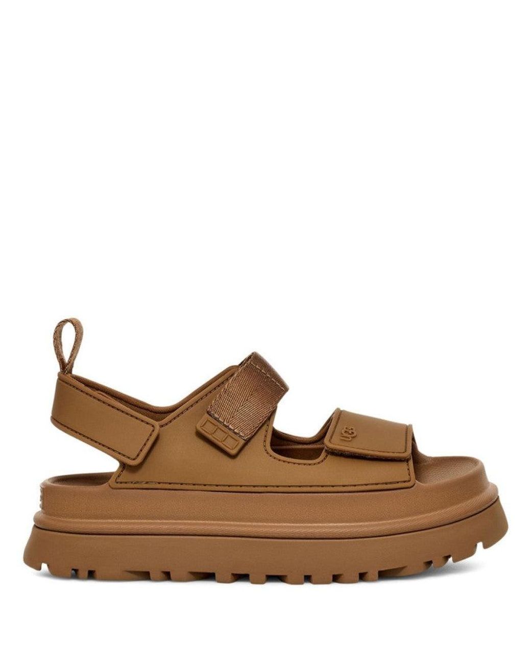 Ugg Brown Platform Sandals 'Goldenglow'