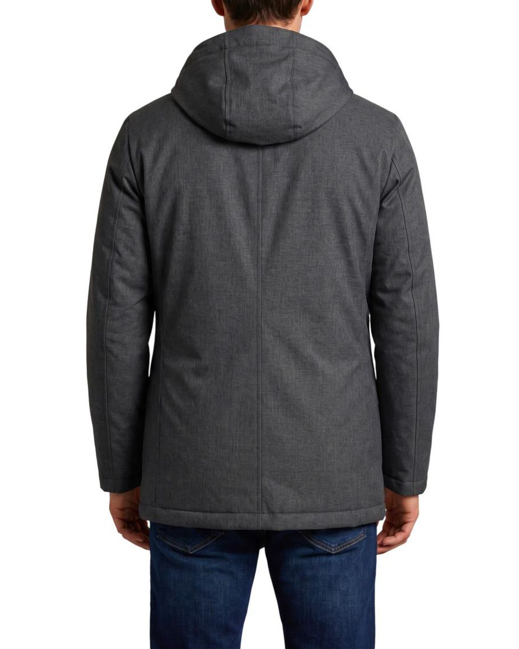 Herno Gray Hood Parka Jacket for men