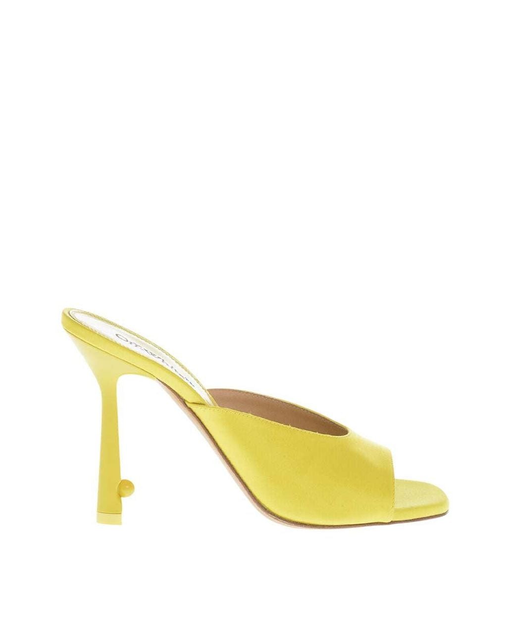 Off-White c/o Virgil Abloh Yellow Slip On Heels