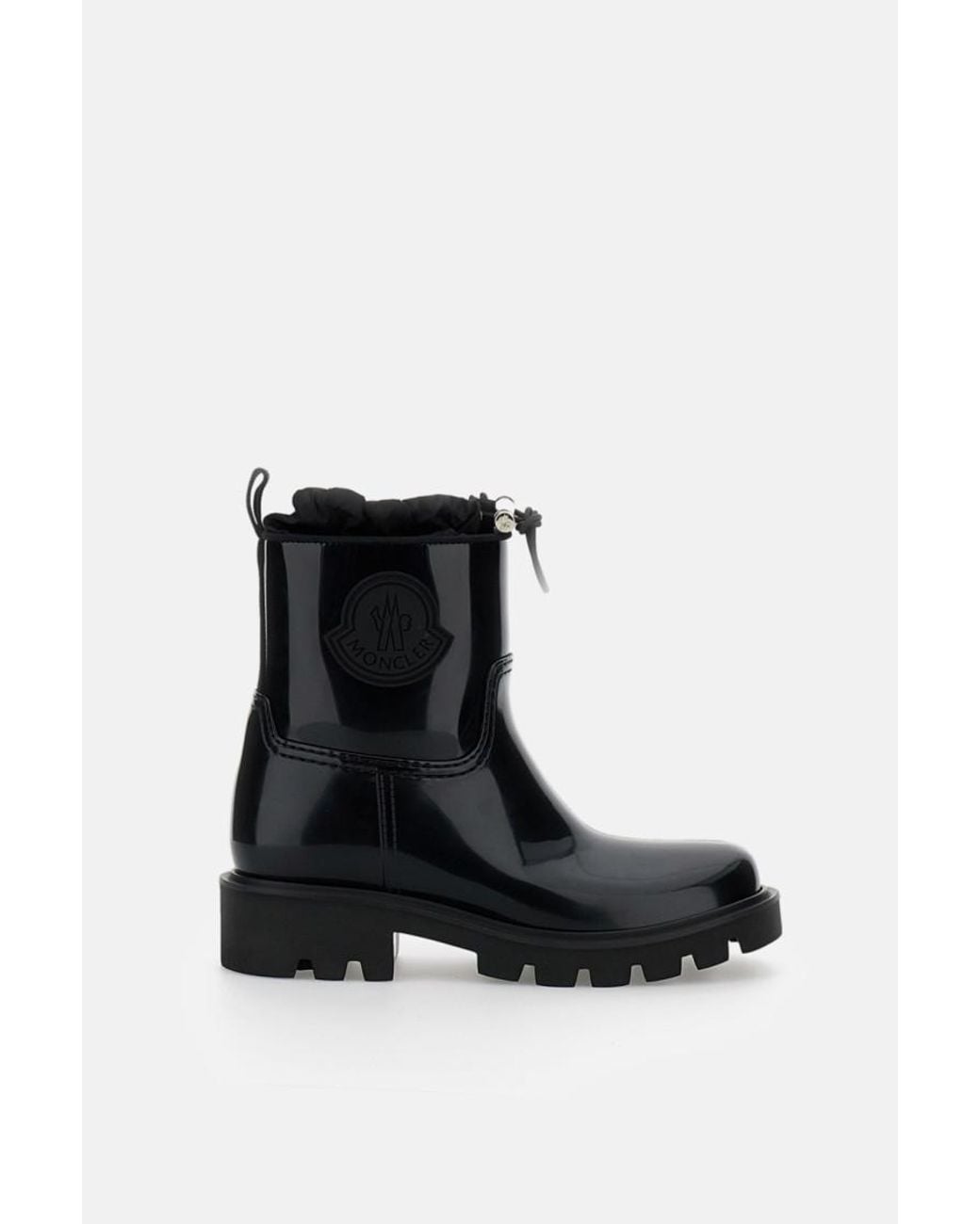 Moncler Black Kickstream Rain Boots