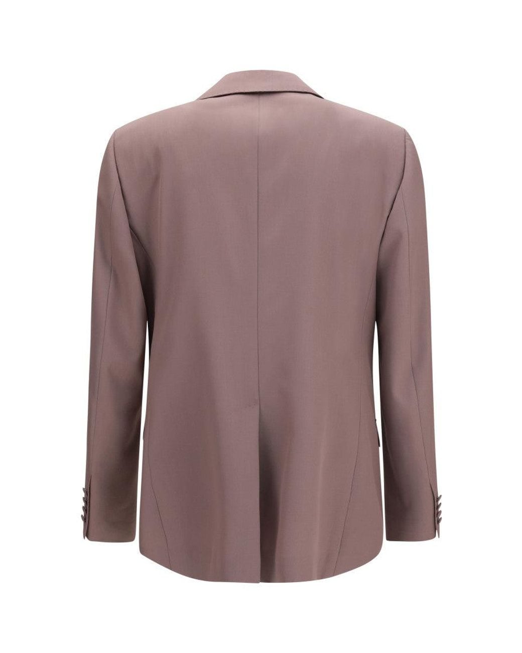 Dolce & Gabbana Brown Peaked Lapel Blazer for men