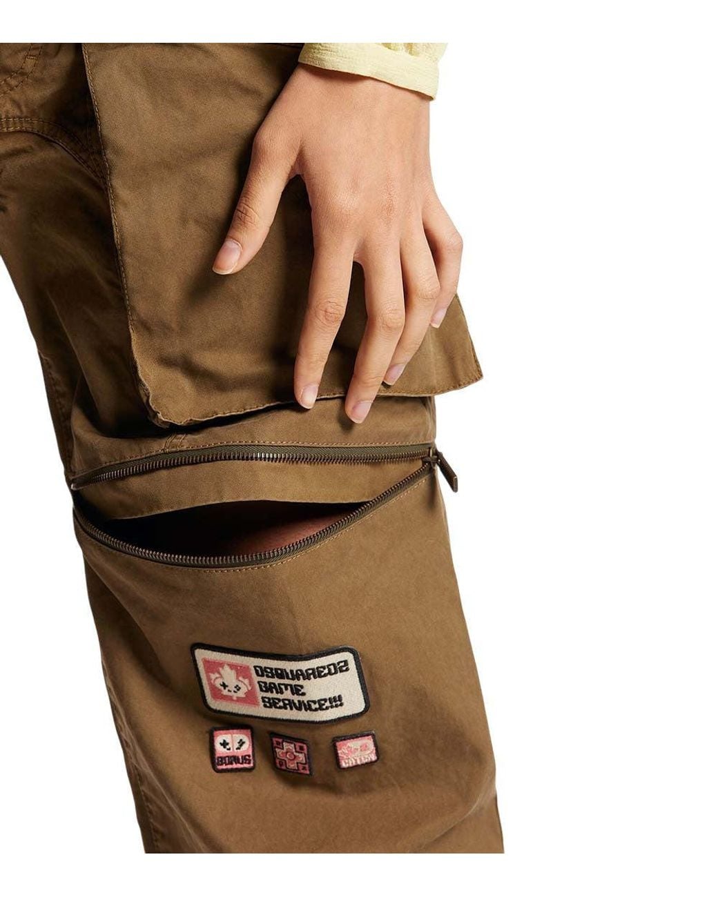 DSquared² Green Dark Relaxed Cargo
