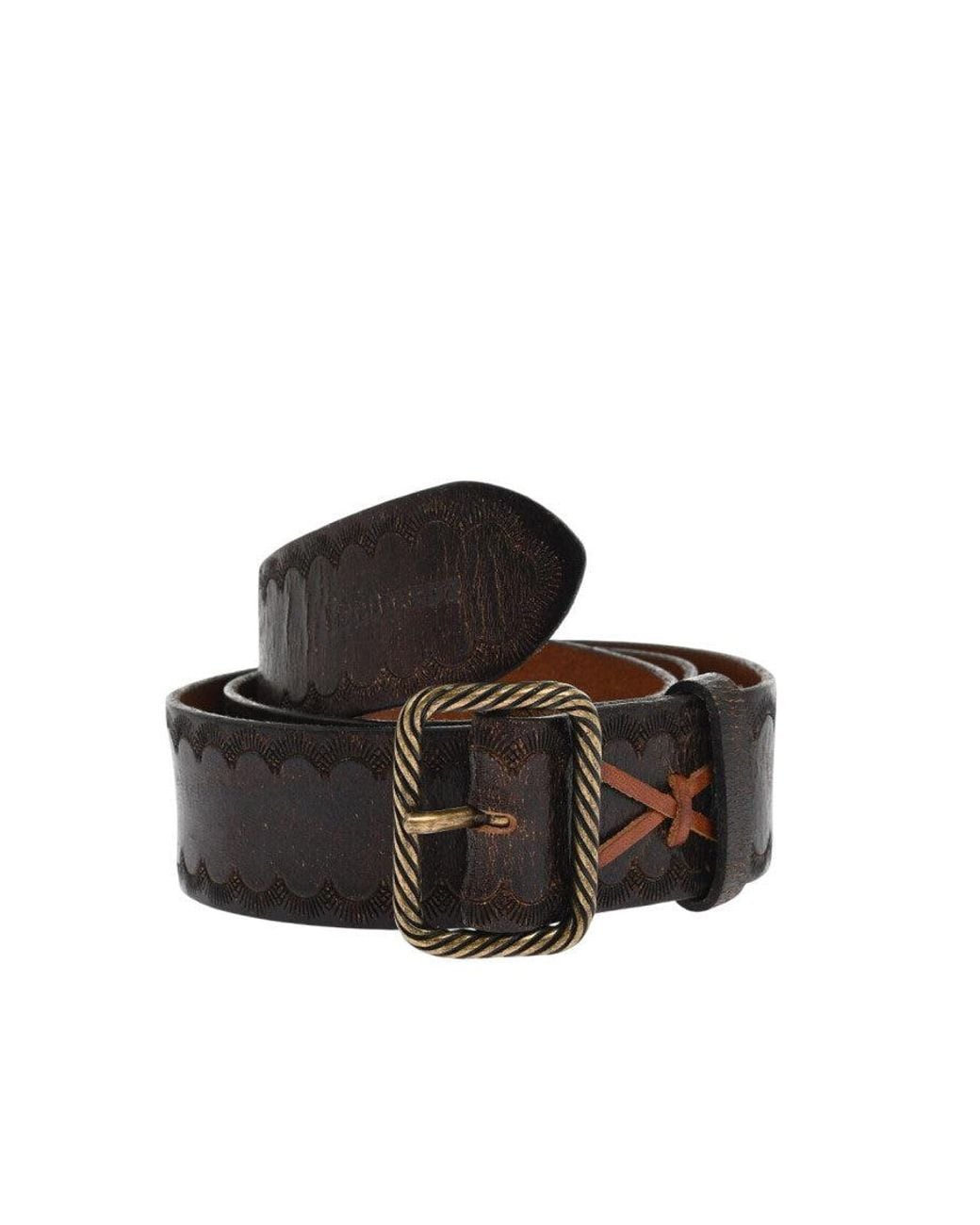 DSquared² Brown Embellished Casual Belt