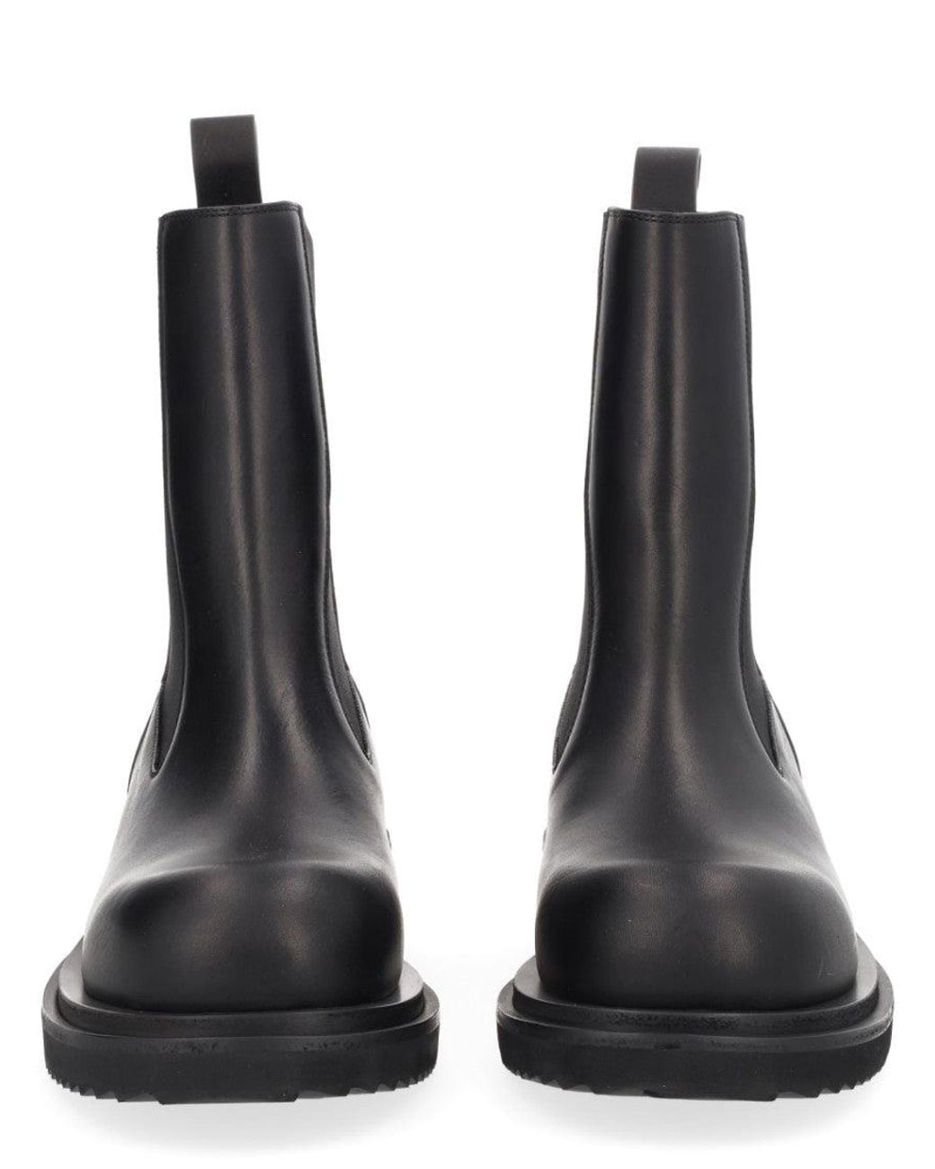 Rick Owens Black Beatle Gabe Boots