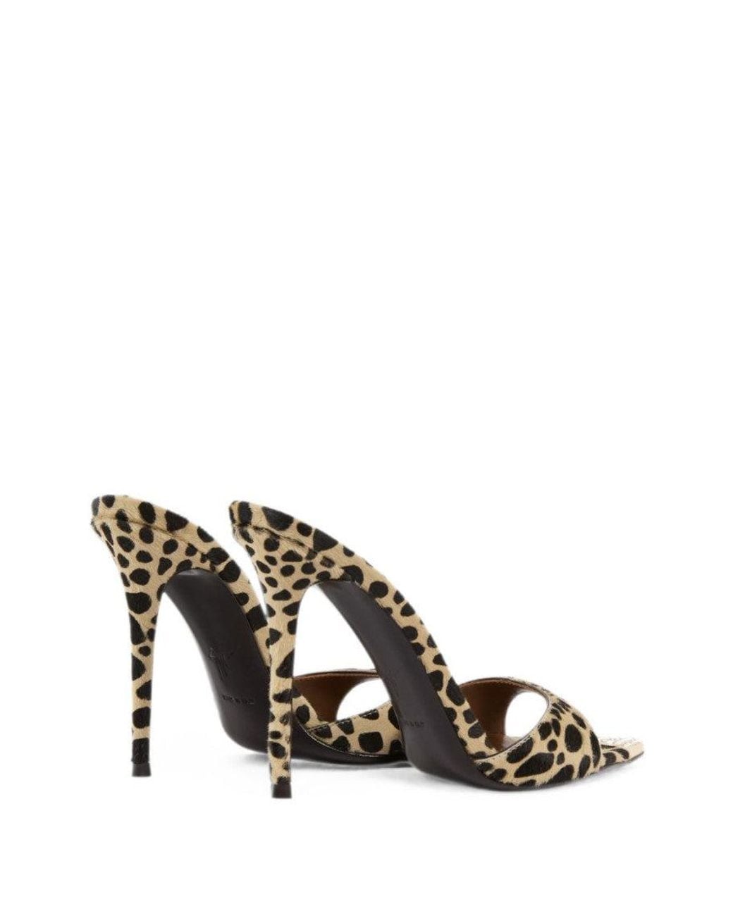 Giuseppe Zanotti Metallic Print Slip On Heels