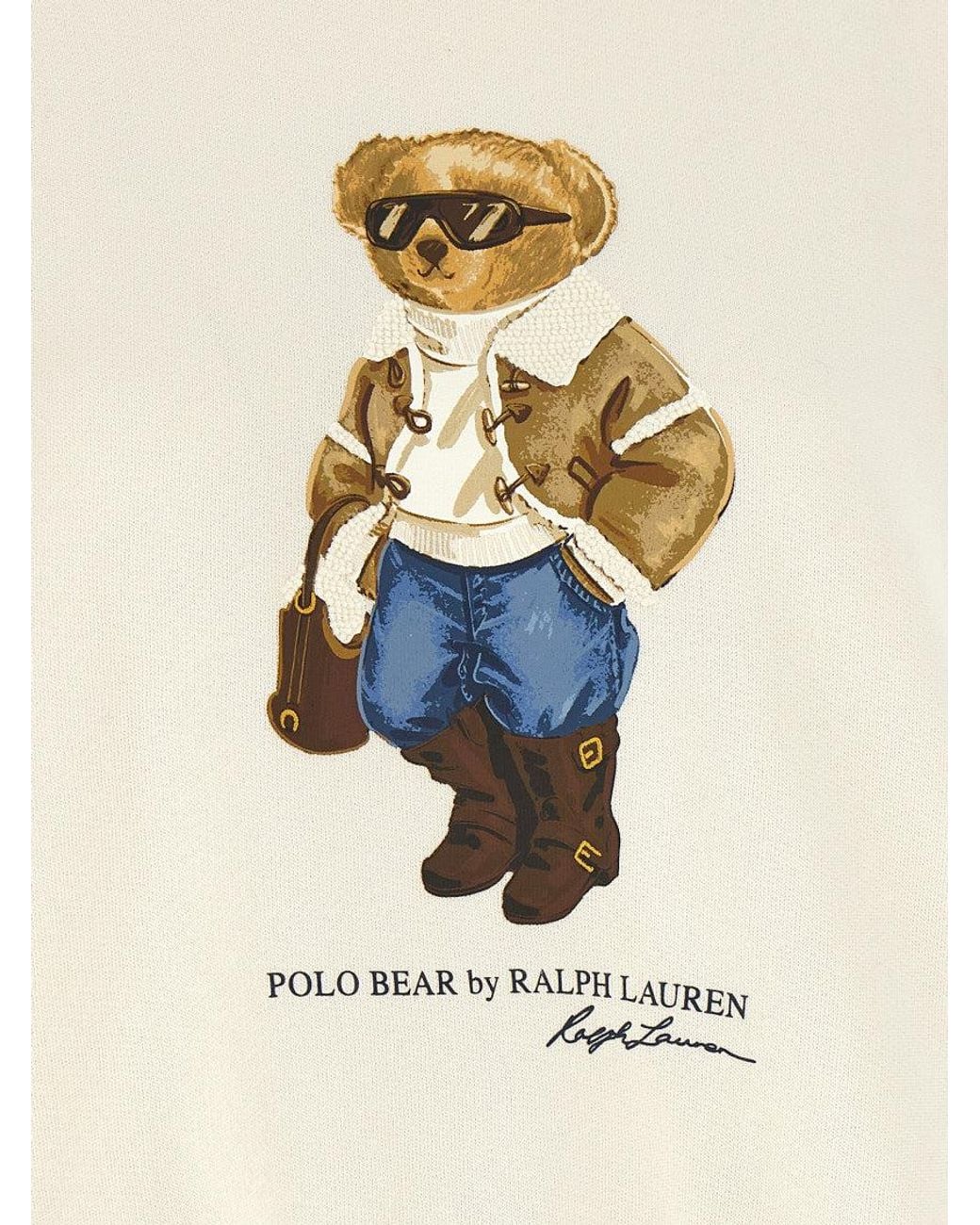 Polo Ralph Lauren White Graphic Sweatshirt