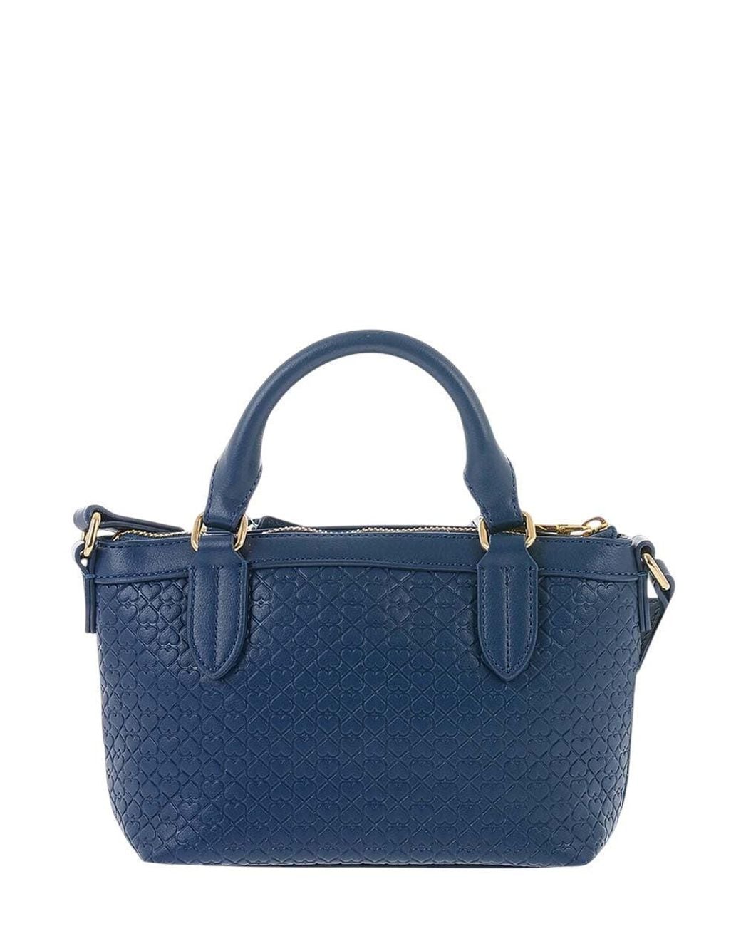 Love Moschino Blue Dark Valentina Mini Satchel