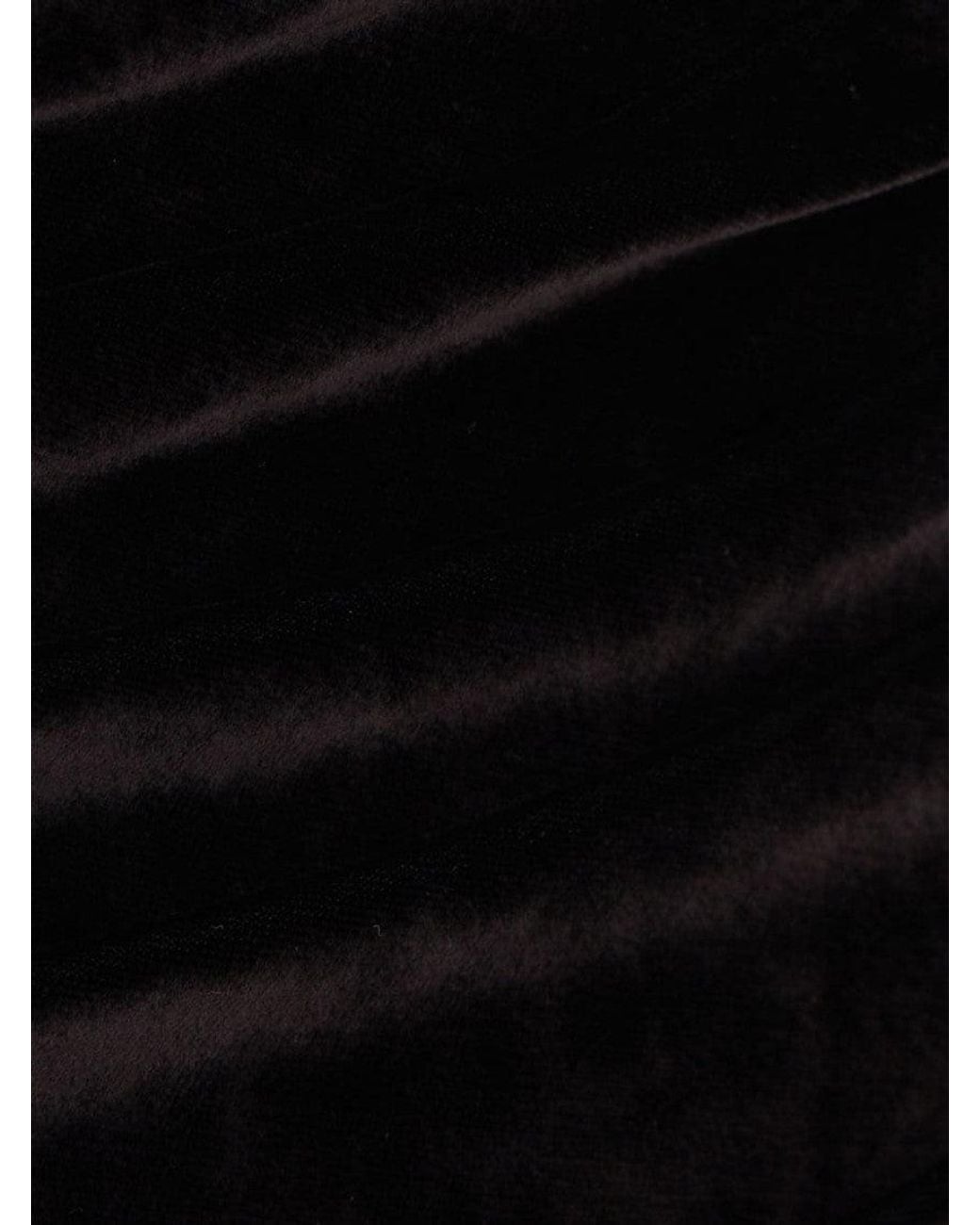 Balenciaga Black Asymmetric Velvet Dress