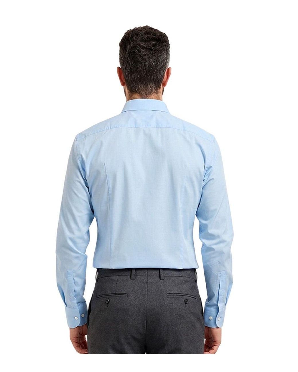 Boss Blue Sky Solid Shirts for men