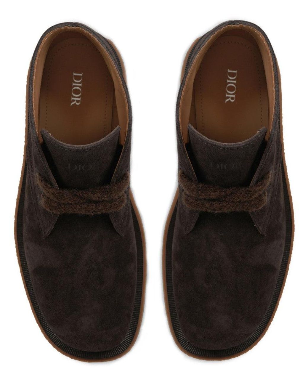 Dior Brown Dior Suede Boots for men