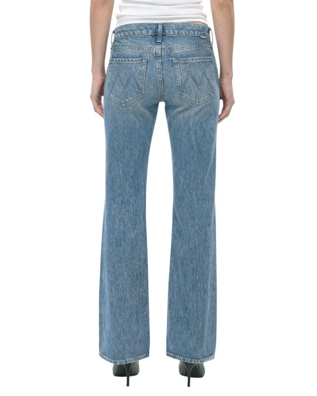 Mother Blue Bootcut Mid Rise Jeans