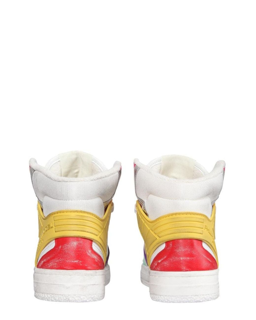 Philippe Model White Lace Up Sneakers