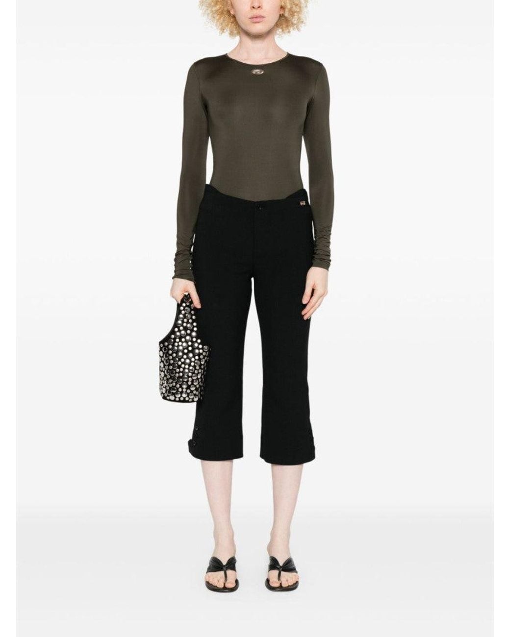 DIESEL Green Long-Sleeve Bodysuit