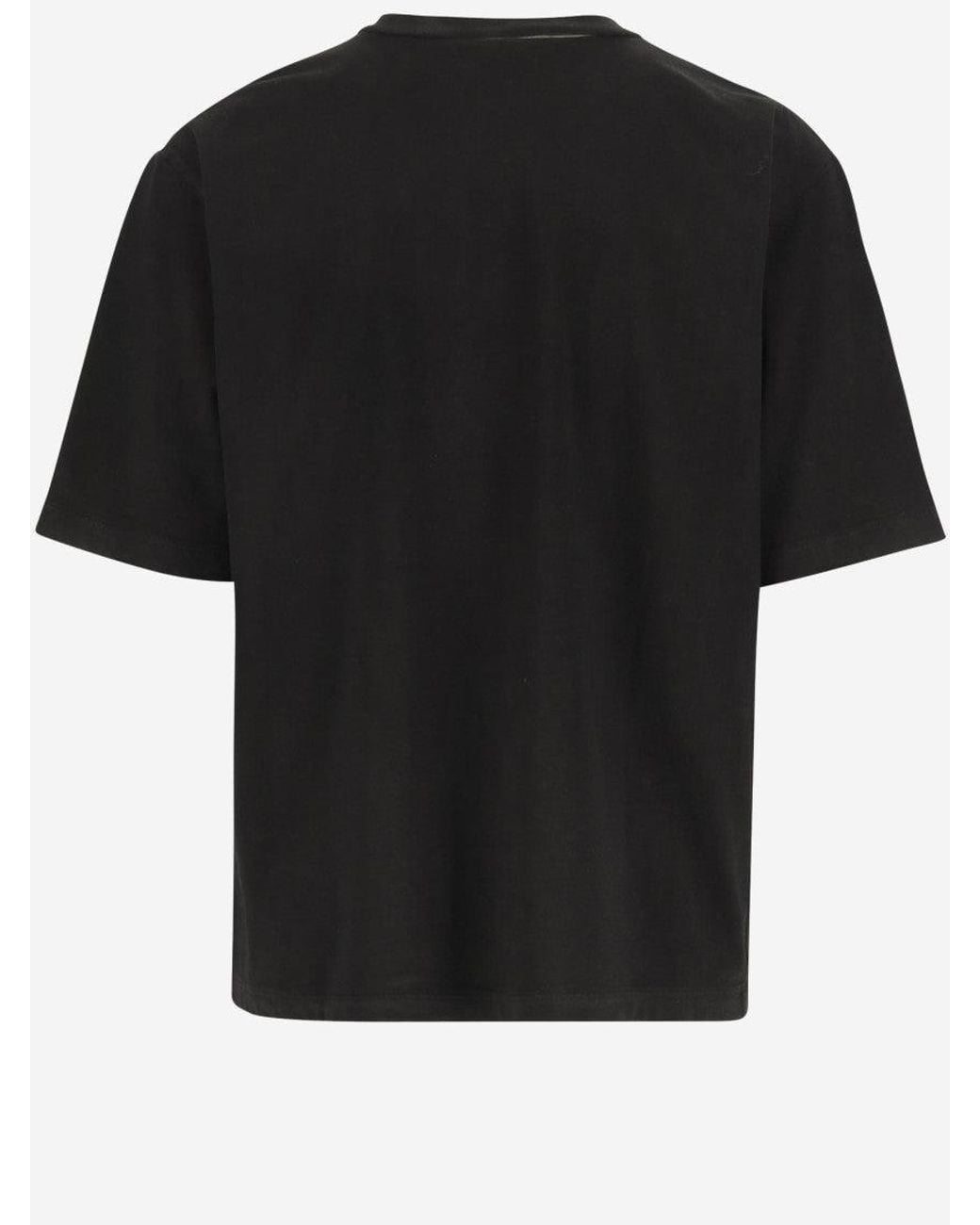 DSquared² Black Crewneck Logo Print T-Shirt for men