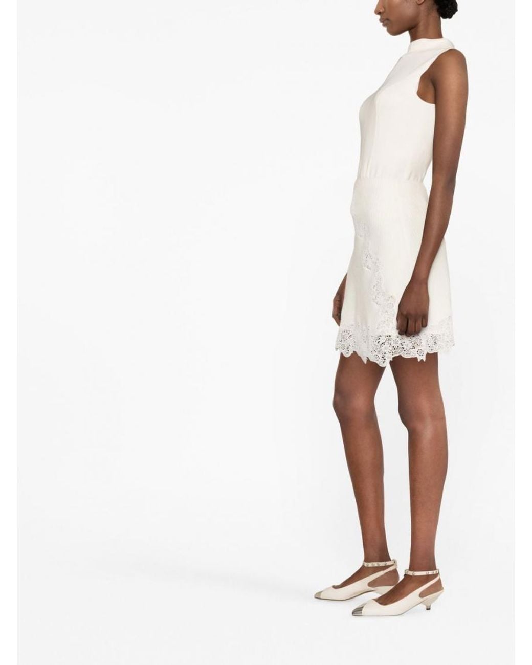 Chloé Natural Wool Skirt