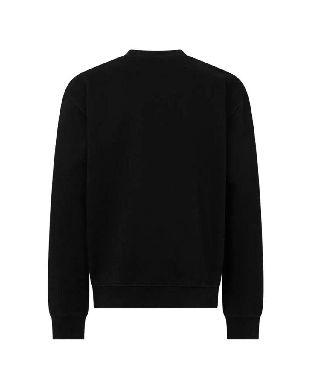 DSquared² Black Crew Neck Sweatshirt for men